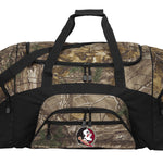 Florida State Camo Large Duffel Bag FSU Suitcase Travel Bag or Sports Gear Bag