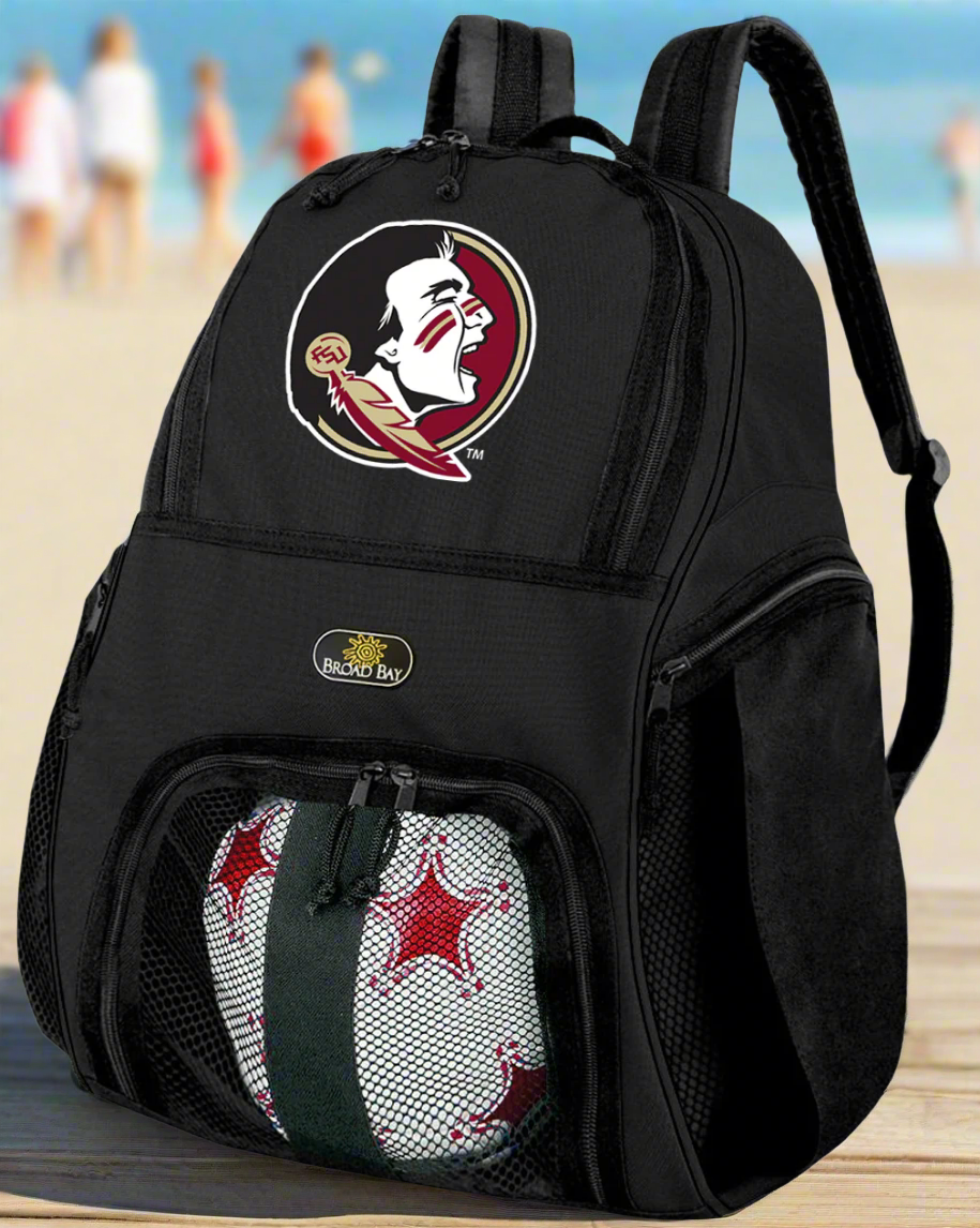 Florida State Soccer Ball Backpack or FSU Volleyball Sports Gear Bag