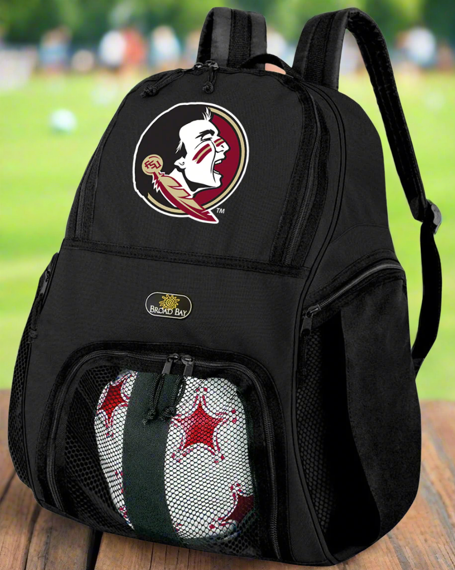 Florida State Soccer Ball Backpack or FSU Volleyball Sports Gear Bag