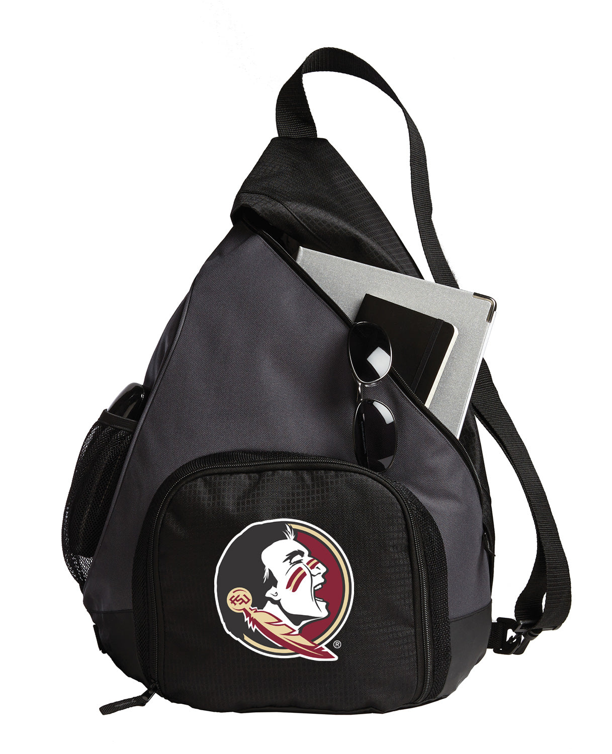 Florida State Sling Backpack FSU Bag with Soccer Ball or Volleyball Bag Sports Gear Compartment Practice Bag