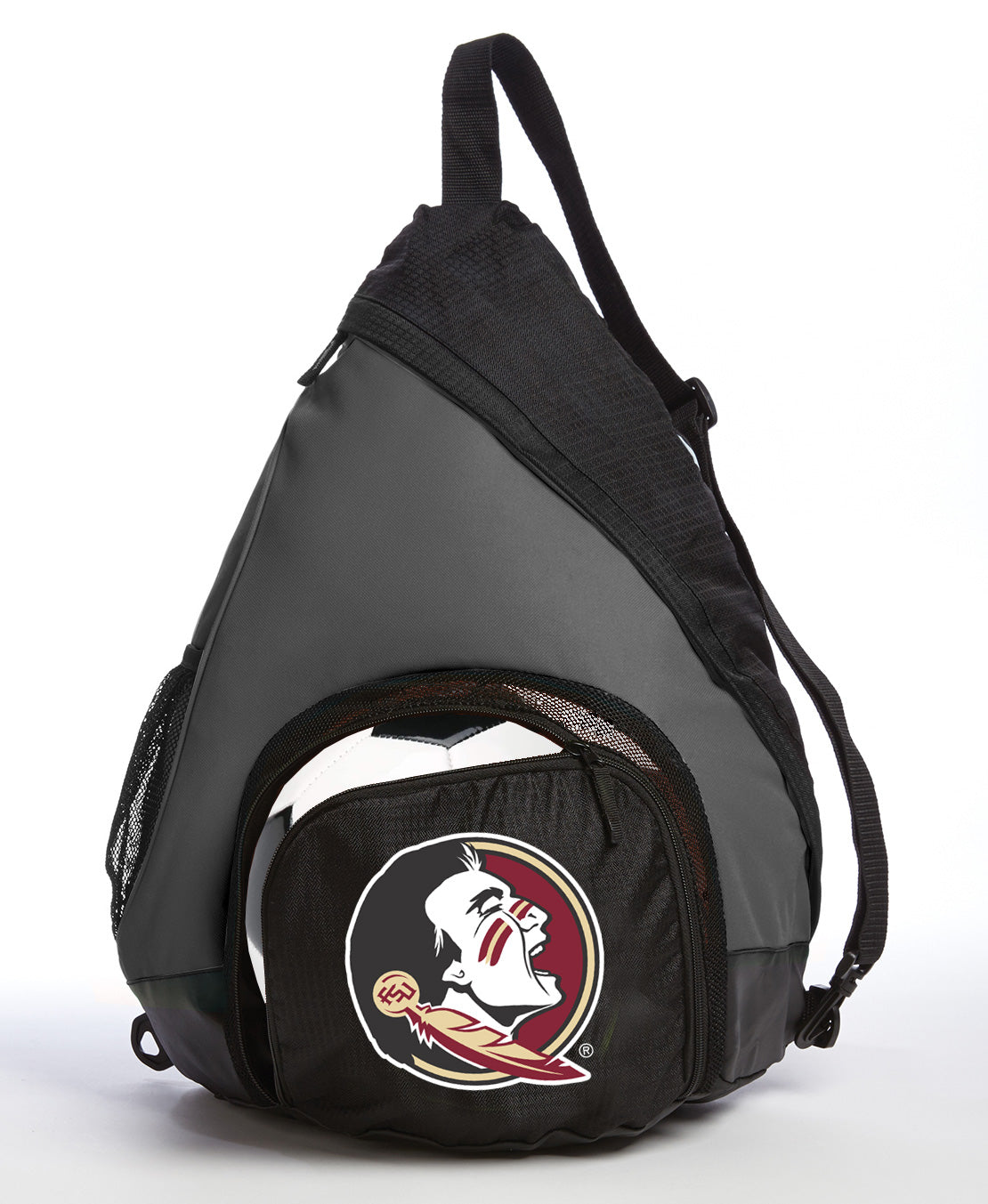 Florida State Sling Backpack FSU Bag with Soccer Ball or Volleyball Bag Sports Gear Compartment Practice Bag