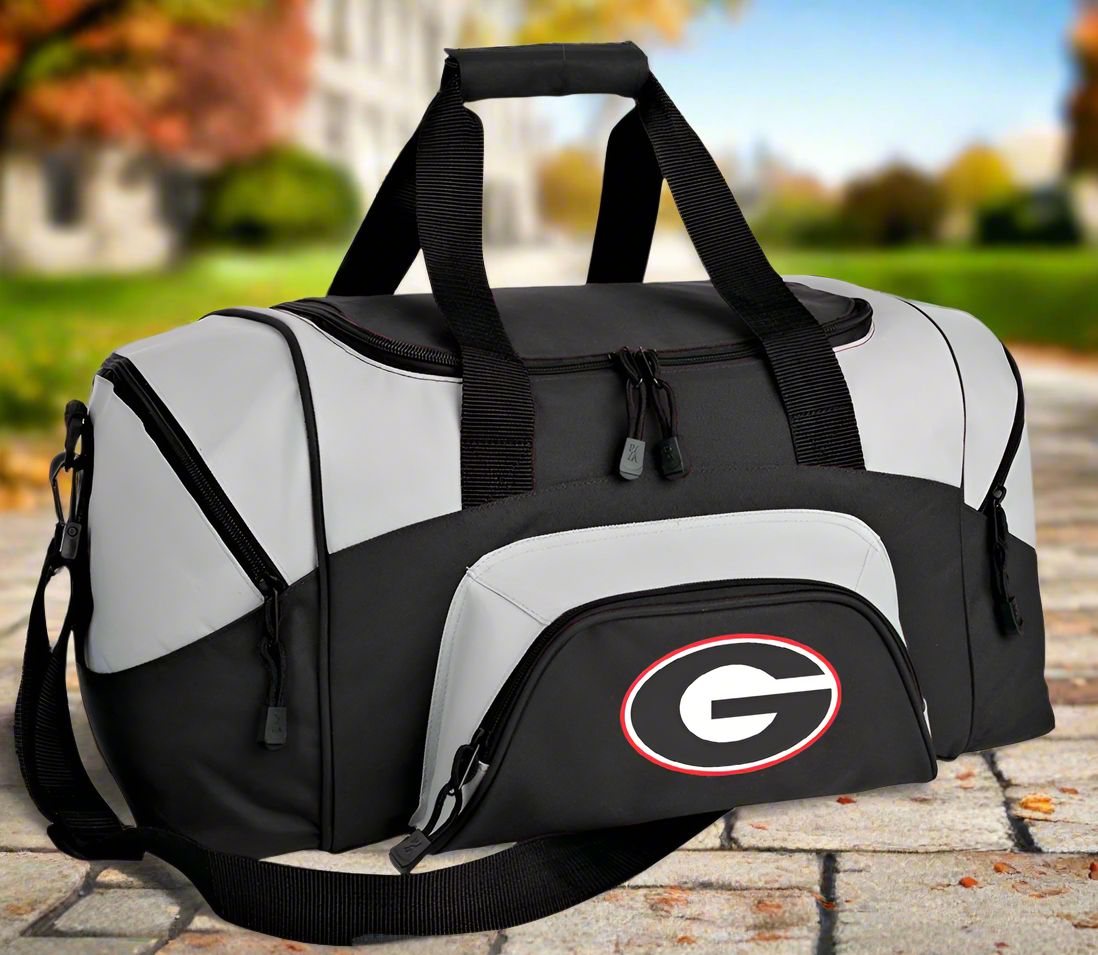 University of Georgia Small Duffel Bag UGA Bulldogs Carryon Suitcase or Gym Bag