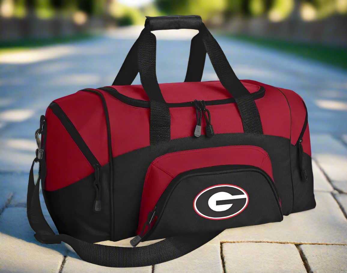 University of Georgia Small Duffel Bag UGA Bulldogs Carryon Suitcase or Gym Bag