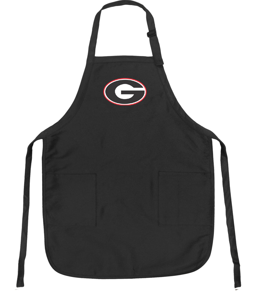 University of Georgia Apron UGA Bulldogs Apron - Stain Resistant Fabric