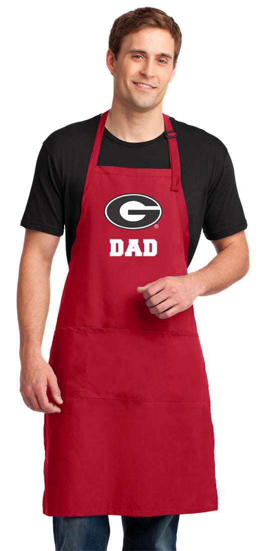 University of Georgia Large Apron UGA Bulldogs Apron - Adjustable with Pockets