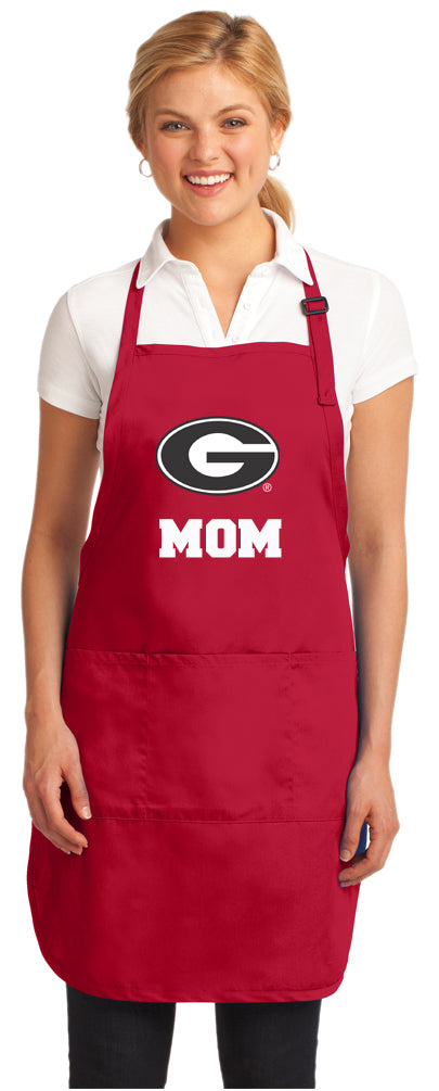 Georgia Bulldogs Mom Aprons