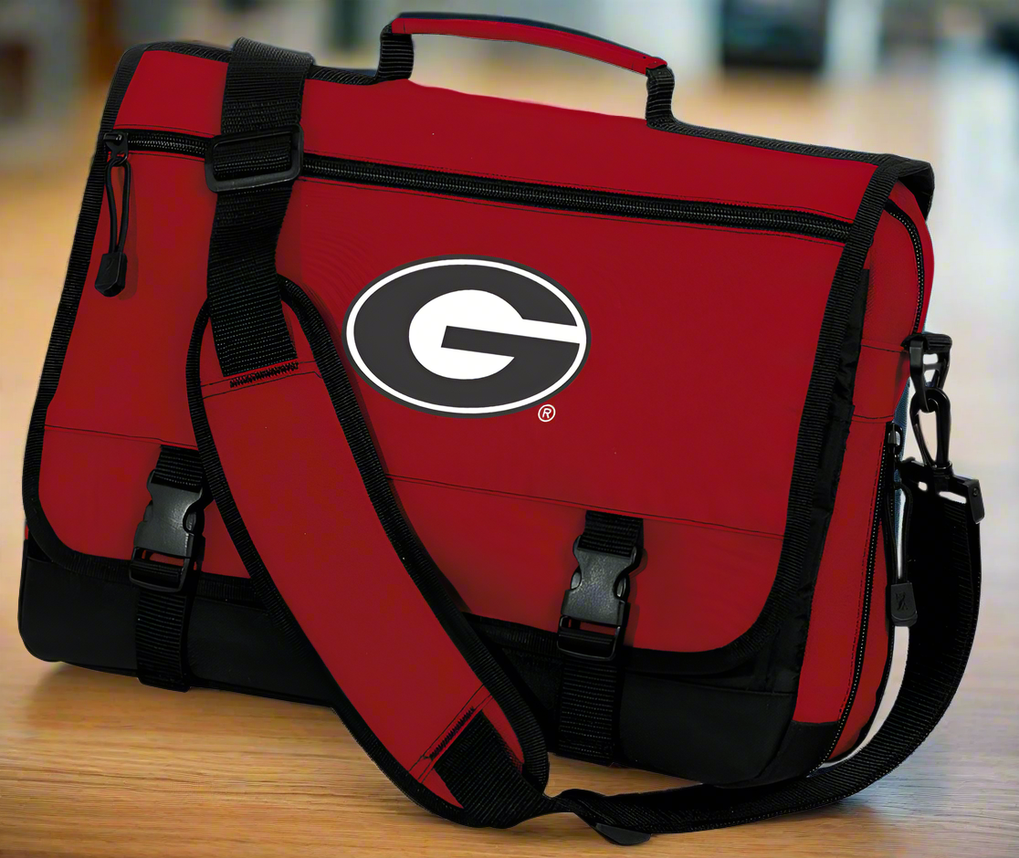 University of Georgia Laptop Computer Bag UGA Briefcase Messenger Bag