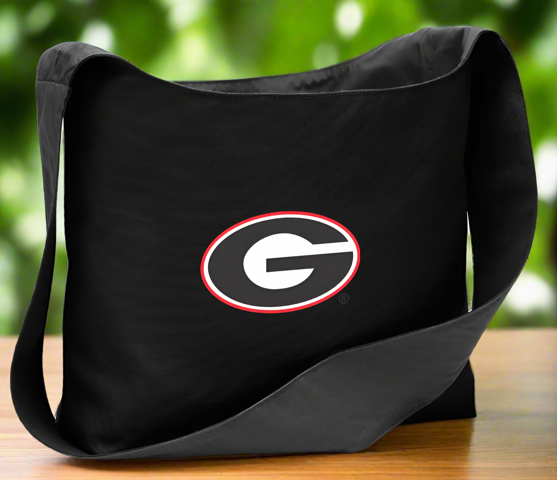 University of Georgia Cross Body Bag UGA Bulldogs Shoulder Tote Bag - Sling Style