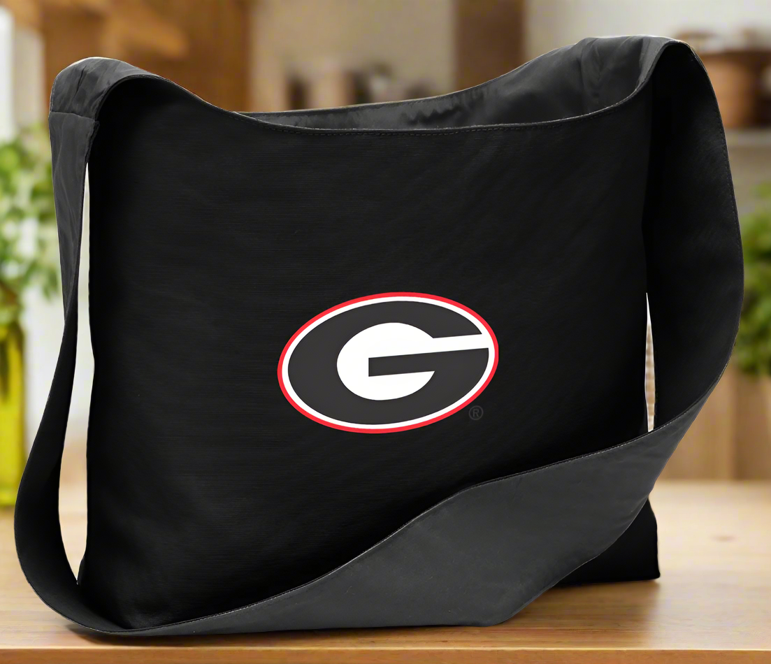 University of Georgia Cross Body Bag UGA Bulldogs Shoulder Tote Bag - Sling Style