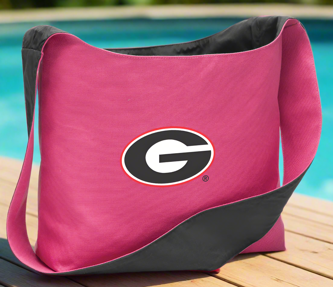 University of Georgia Cross Body Bag UGA Bulldogs Shoulder Tote Bag - Sling Style