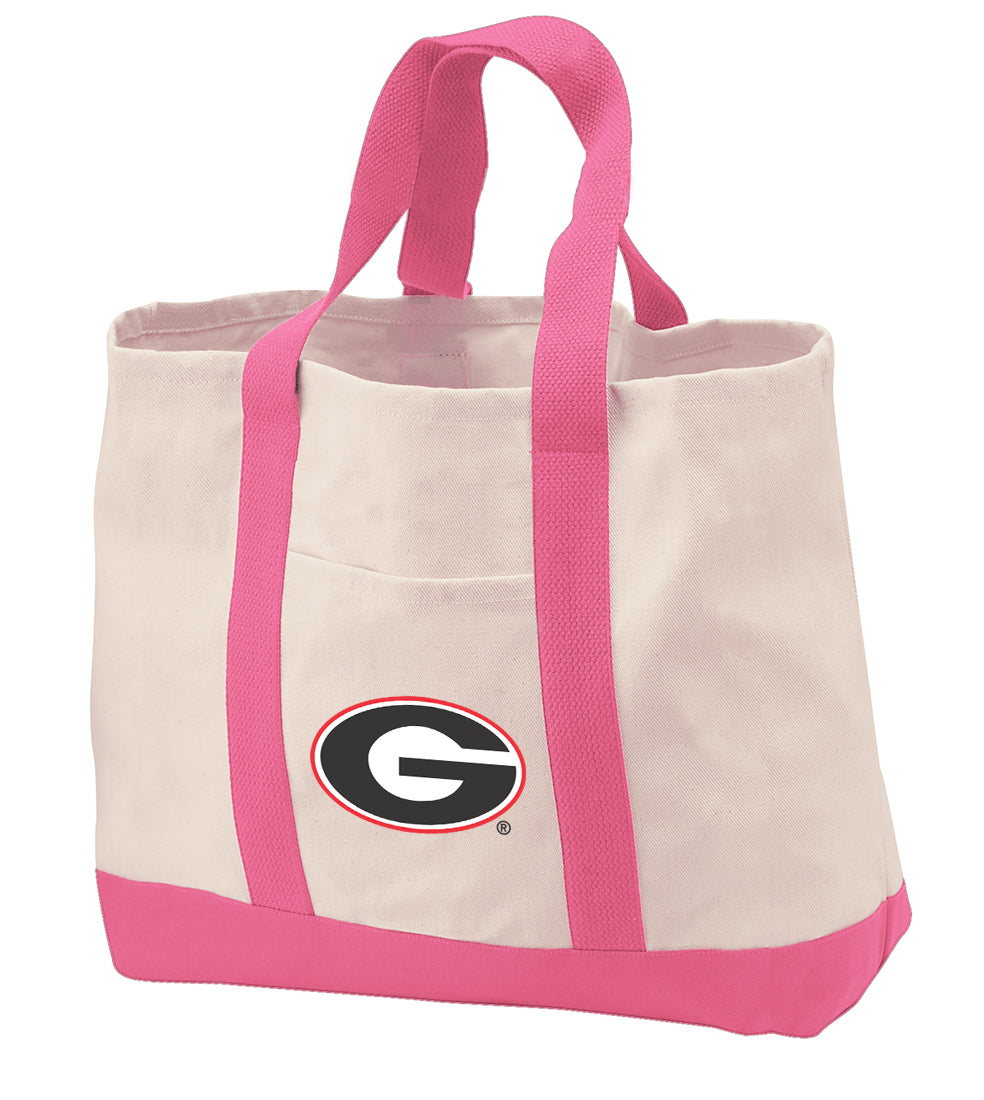 Ladies University of Georgia Canvas Tote Bag