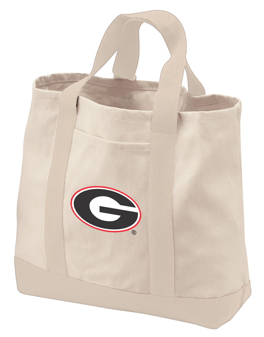 University of Georgia Canvas Tote Bag UGA Bulldogs Classic Tote