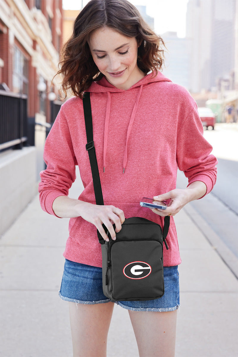 University of Georgia Crossbody Bag UGA Bulldogs Travel Sling Pack