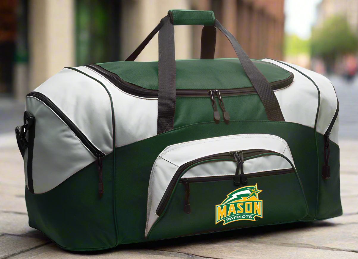 Large George Mason University Duffel Bag GMU Patriots Suitcase Luggage Bag