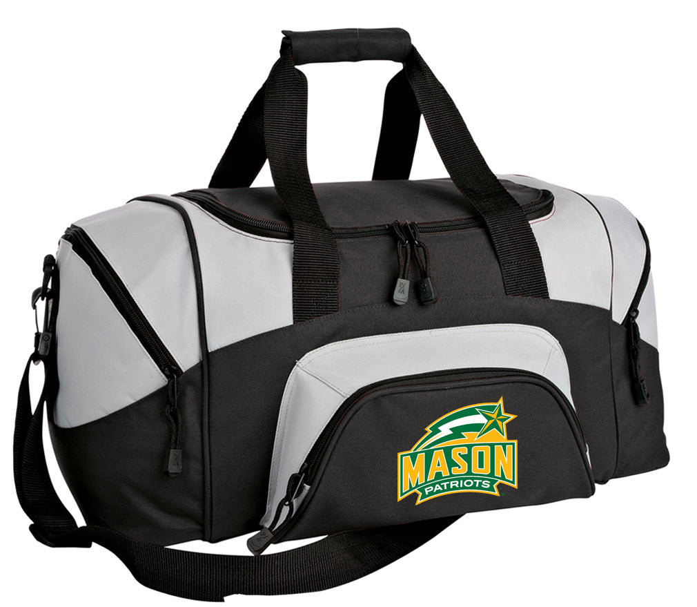 George Mason University Small Duffel Bag GMU Patriots Carryon Suitcase or Gym Bag