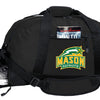 George Mason University Duffel Bag GMU Patriots Gym or Sports Bag with Shoe Pocket