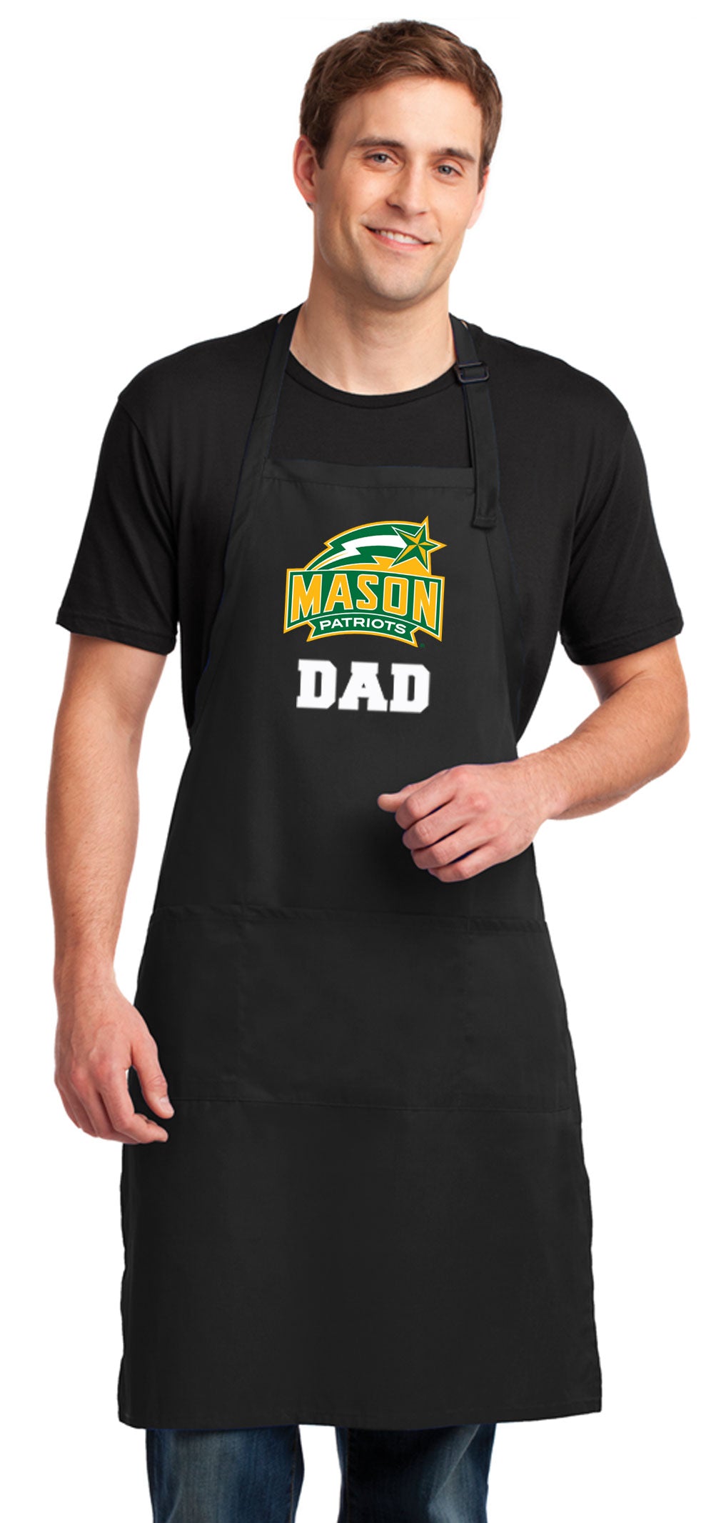 George Mason University Large Apron GMU Patriots Apron - Adjustable with Pockets