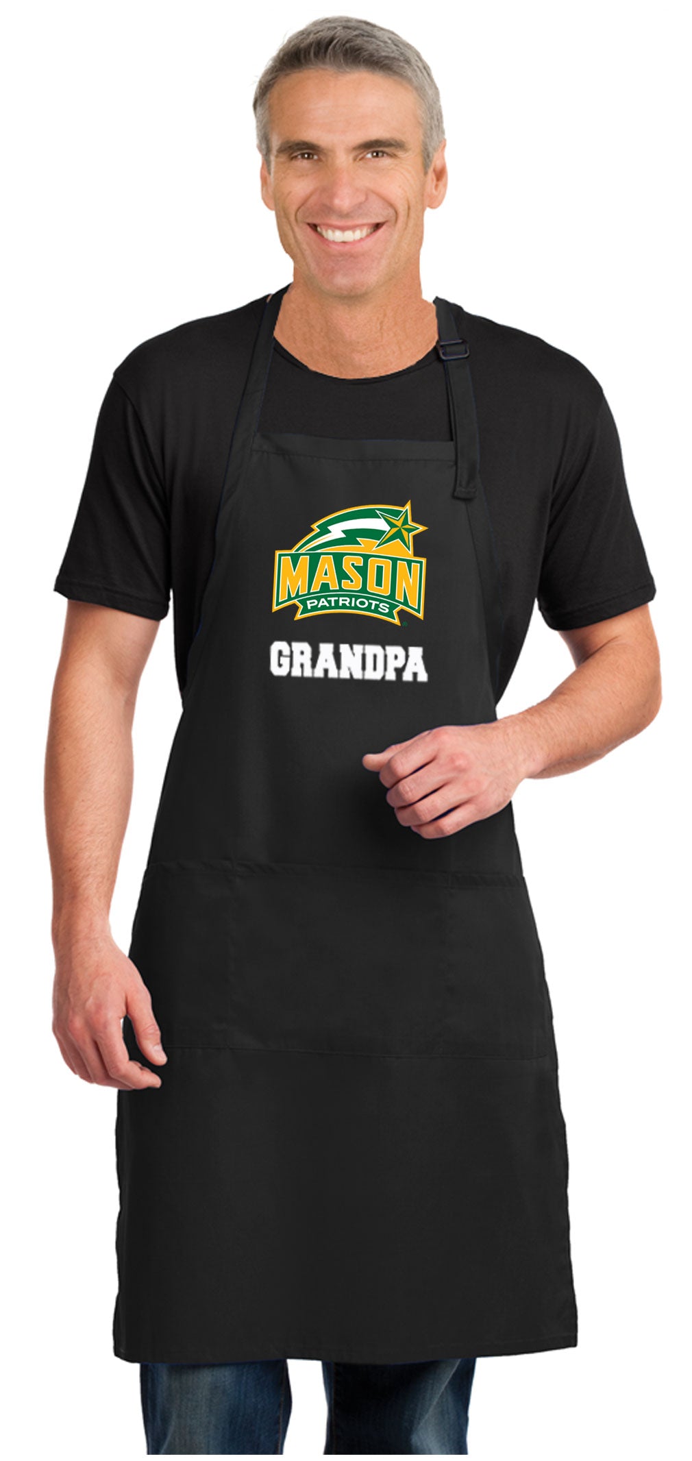 George Mason University Large Apron GMU Patriots Apron - Adjustable with Pockets