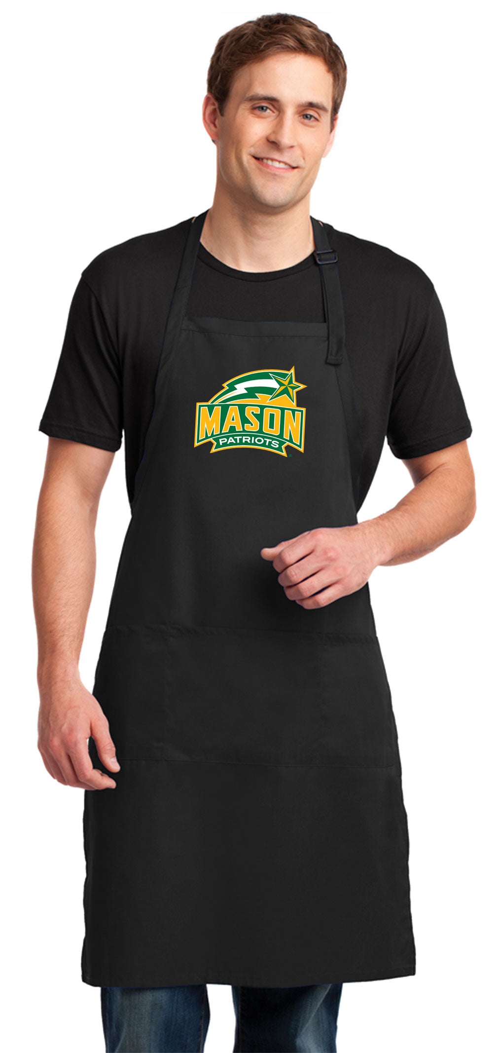 George Mason University Large Apron GMU Patriots Apron - Adjustable with Pockets