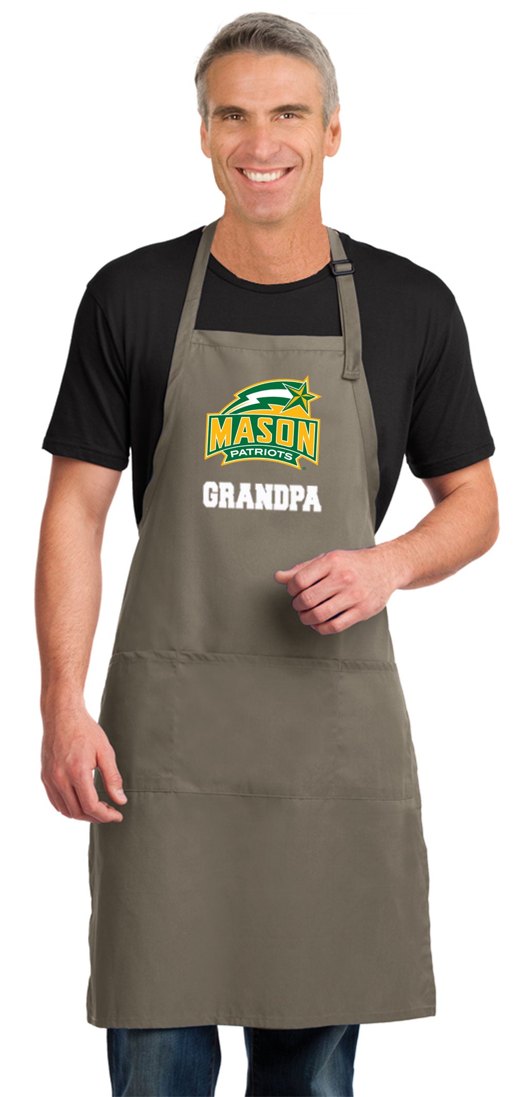 George Mason University Large Apron GMU Patriots Apron - Adjustable with Pockets