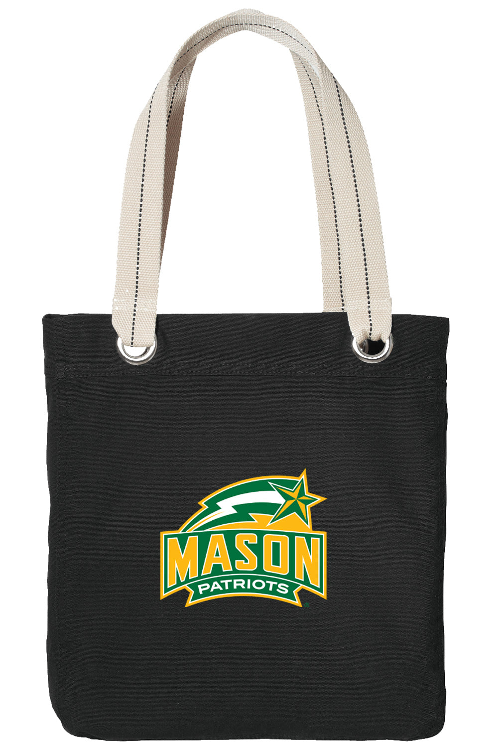 George Mason University Tote Bag GMU Patriots Deluxe Canvas Shoulder Bag