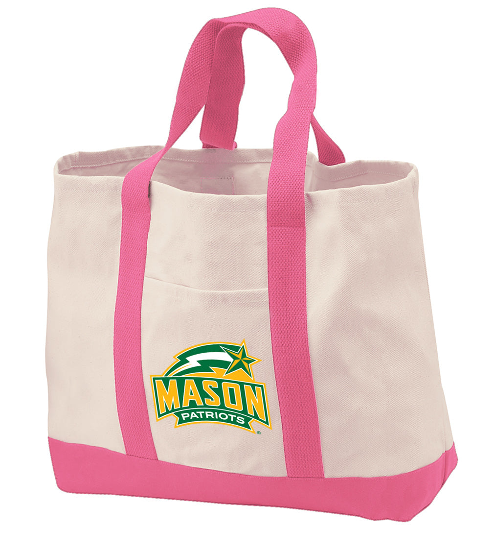 George Mason University Canvas Tote Bag GMU Patriots Classic Tote