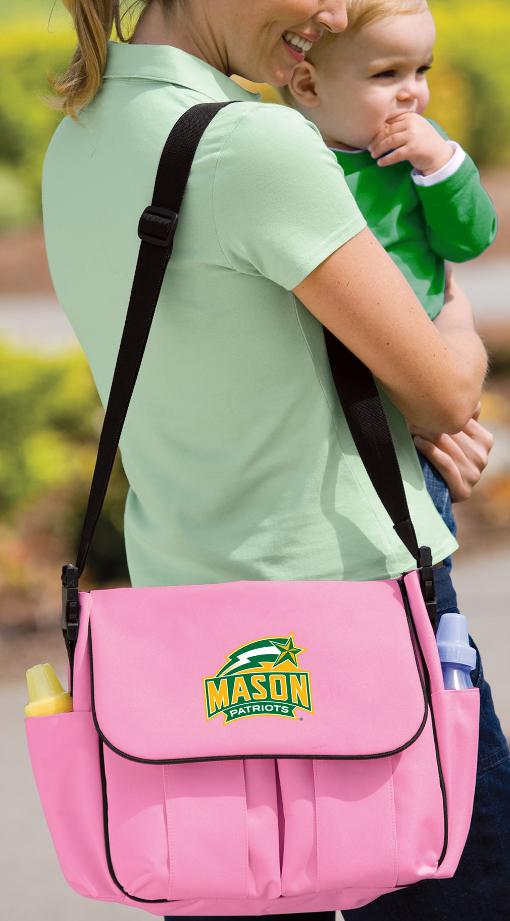 George Mason University Diaper Bag GMU Patriots Baby Bag