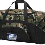 Georgia Southern Large Camo Duffel Bag GS Eagles Suitcase or Sports Gear Bag