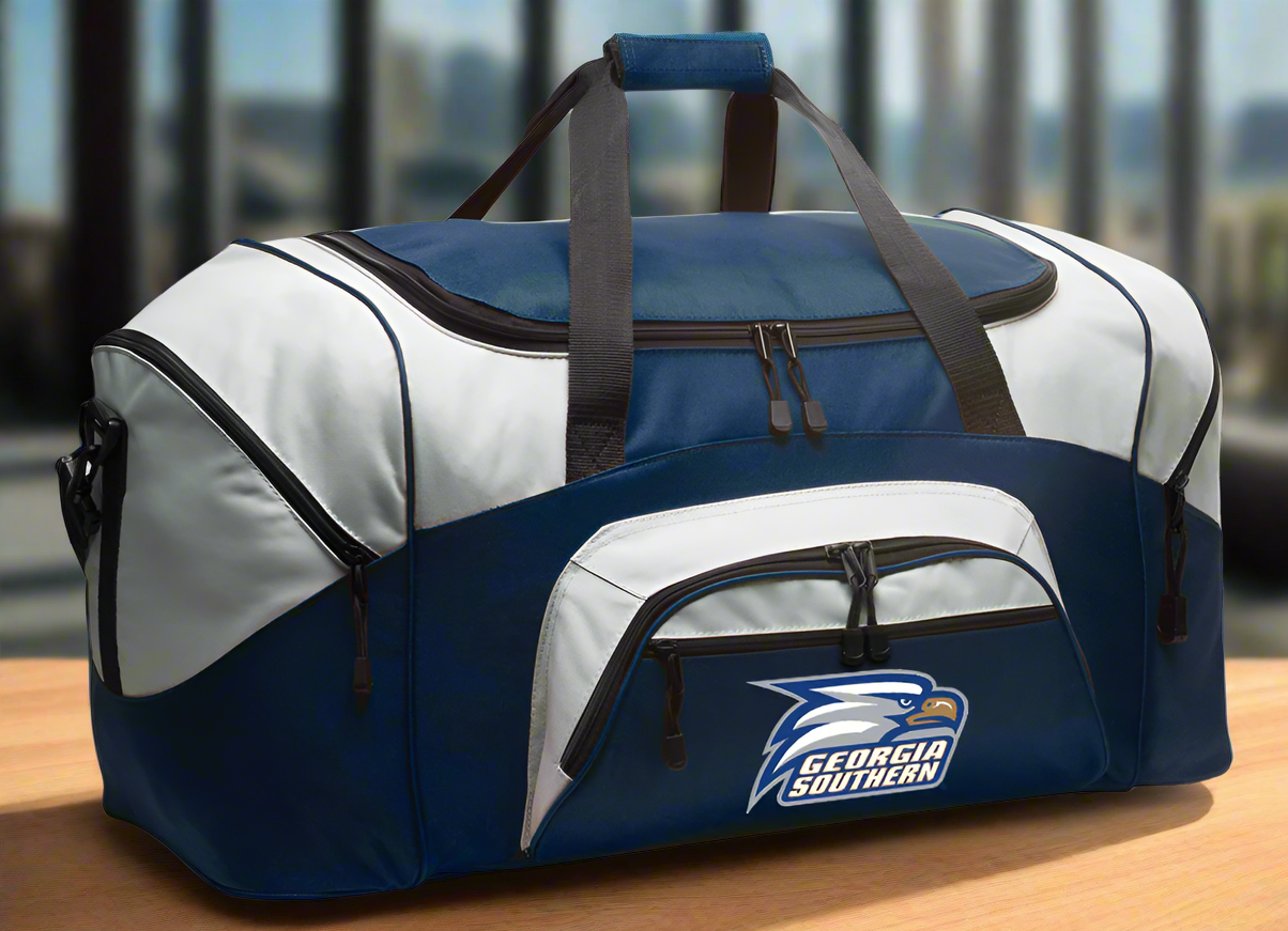 Georgia Southern Duffel Bag Large GS Eagles Suitcase Luggage Bag