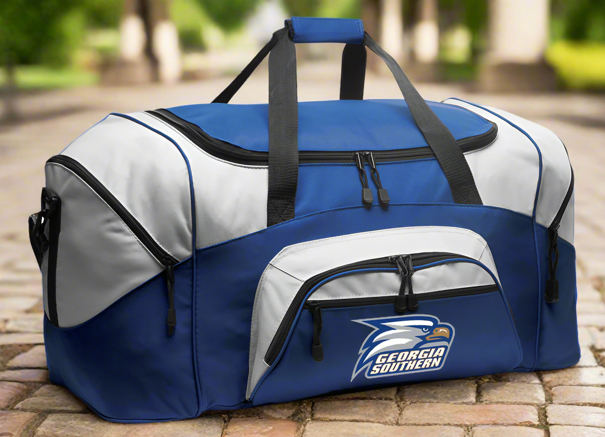 Georgia Southern Duffel Bag Large GS Eagles Suitcase Luggage Bag