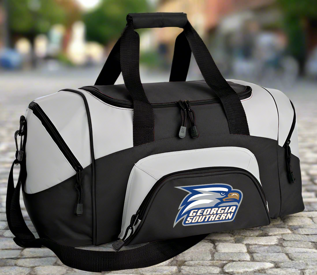 Georgia Southern Small Duffel Bag GS Eagles Carryon Suitcase or Gym Bag