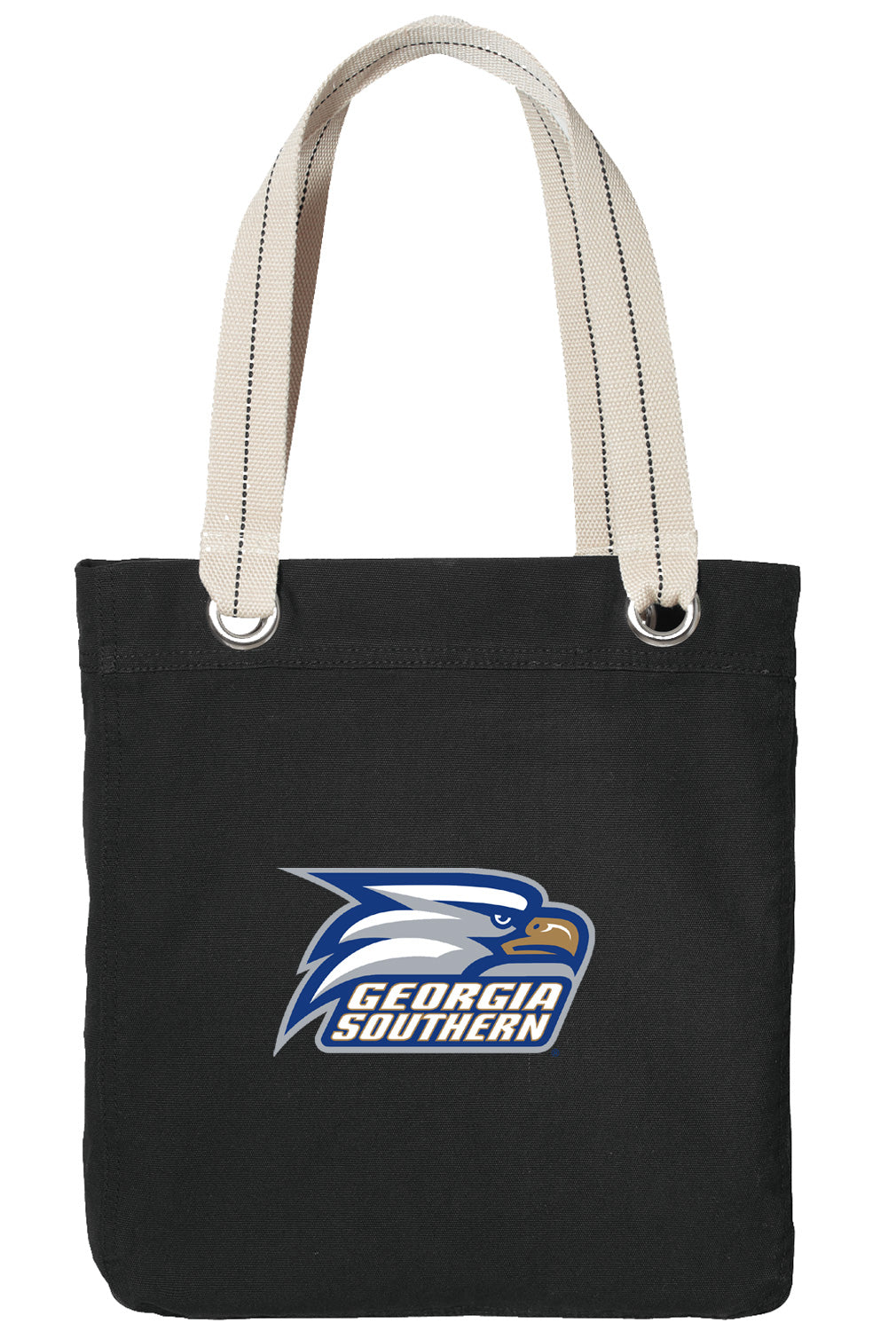 Georgia Southern Tote Bag GS Eagles Deluxe Canvas Shoulder Bag