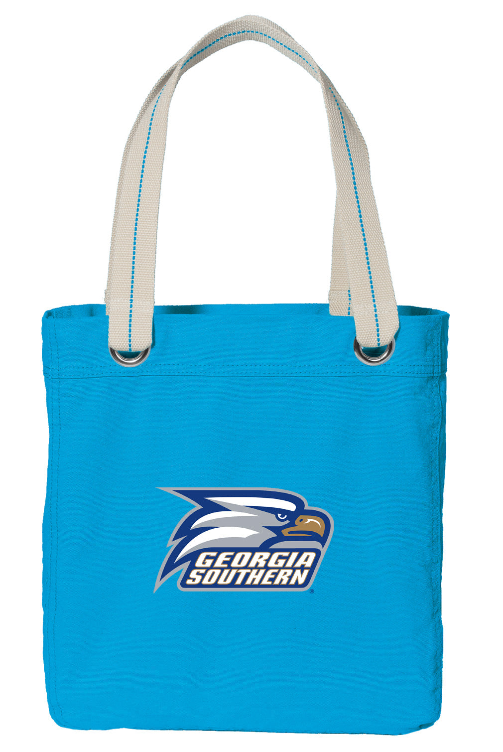 Georgia Southern Tote Bag GS Eagles Deluxe Canvas Shoulder Bag