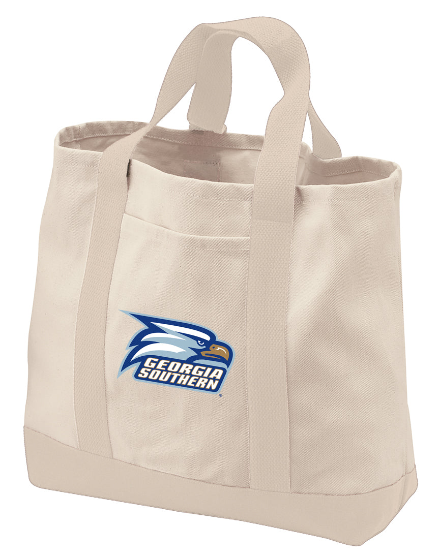 Georgia Southern Canvas Tote Bag GS Eagles Classic Tote