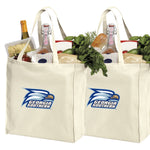 Georgia Southern Grocery Shopping Bags 2 PC SET GS Eagles Reusable Cotton Bags