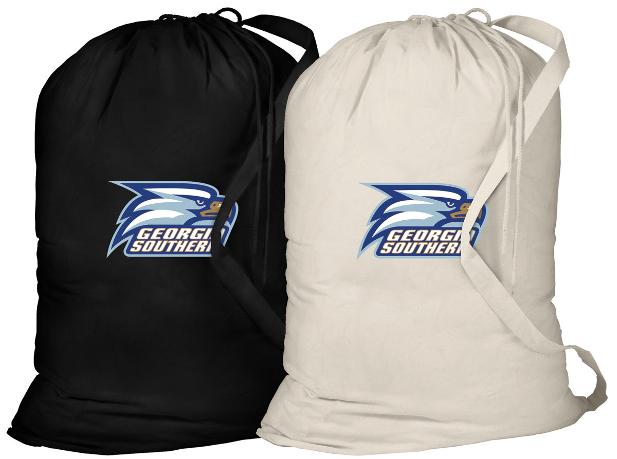 Georgia Southern Laundry Bags 2 PC Set GS Eagles Clothes Bags