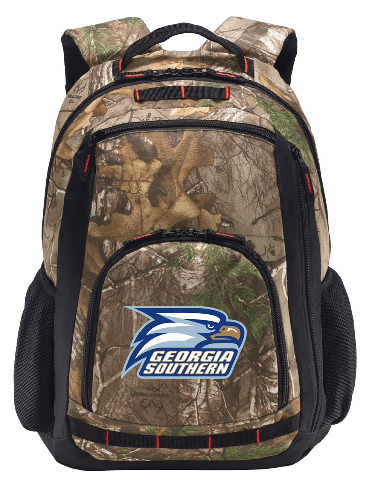 Georgia Southern Camo Backpack GS Eagles Laptop Computer Backpack