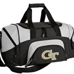 Georgia Tech Small Duffel Bag Georgia Tech Logo Carryon Suitcase or Gym Bag