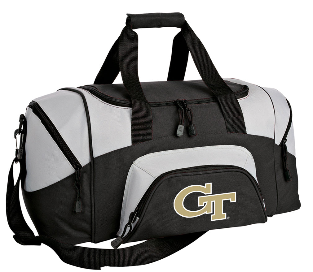 Georgia Tech Small Duffel Bag Georgia Tech Logo Carryon Suitcase or Gym Bag