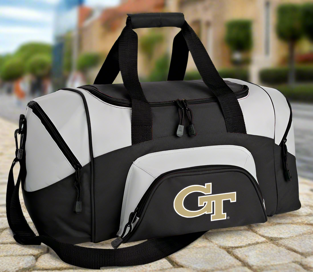 Small Georgia Tech Duffel Bag Carryon Georgia Tech Logo Carry-on Suitcase or Gym Bag