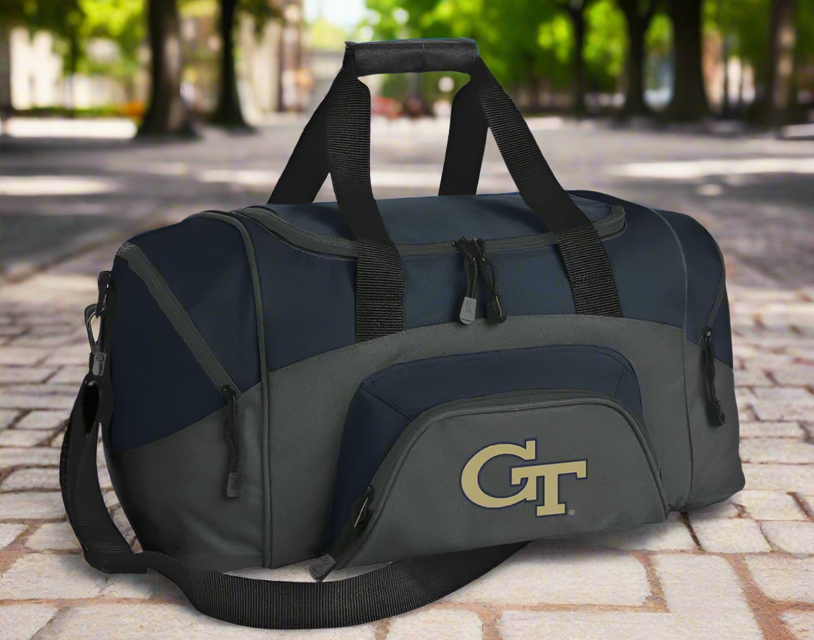 Small Georgia Tech Duffel Bag Carryon Georgia Tech Logo Carry-on Suitcase or Gym Bag