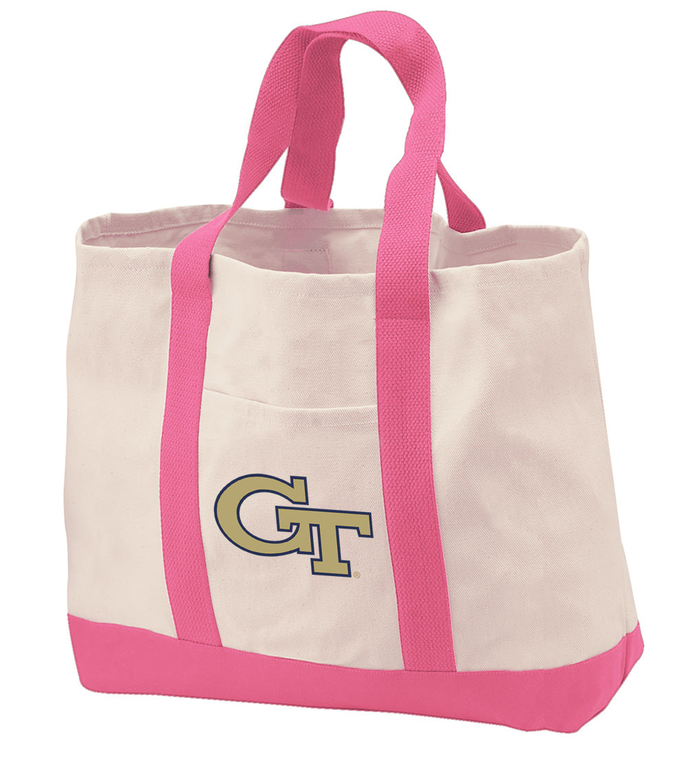 Georgia Tech Canvas Tote Bag Georgia Tech Logo Classic Tote