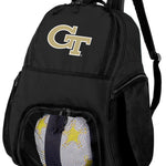 Georgia Tech Soccer Ball Backpack or Georgia Tech Logo Volleyball Sports Gear Bag