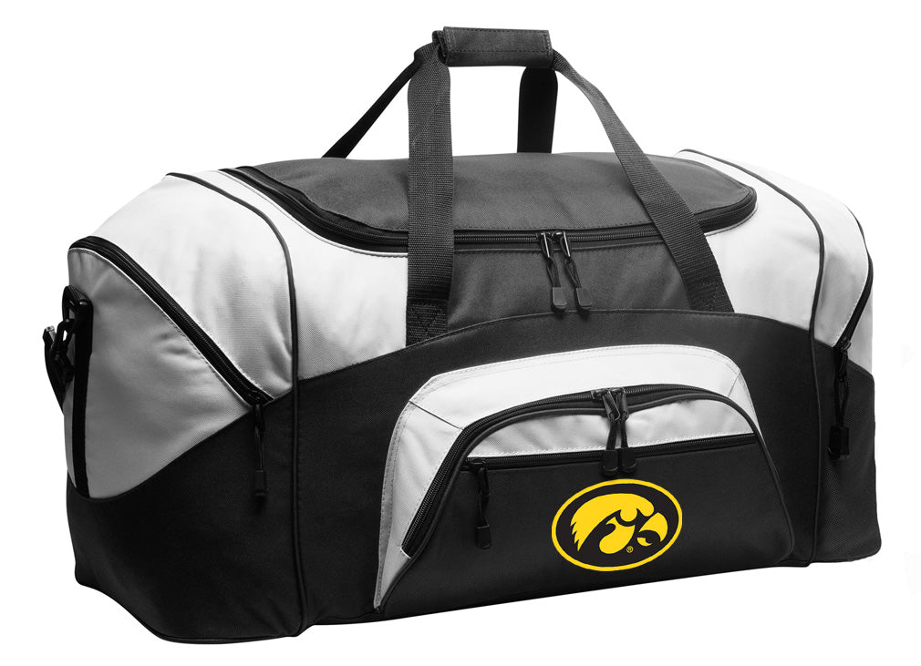 University of Iowa Large Duffel Bag Iowa Hawkeyes Suitcase Luggage Bag