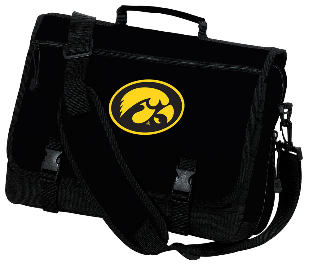 University of Iowa Messenger Bag Iowa Hawkeyes Classic Laptop Bag