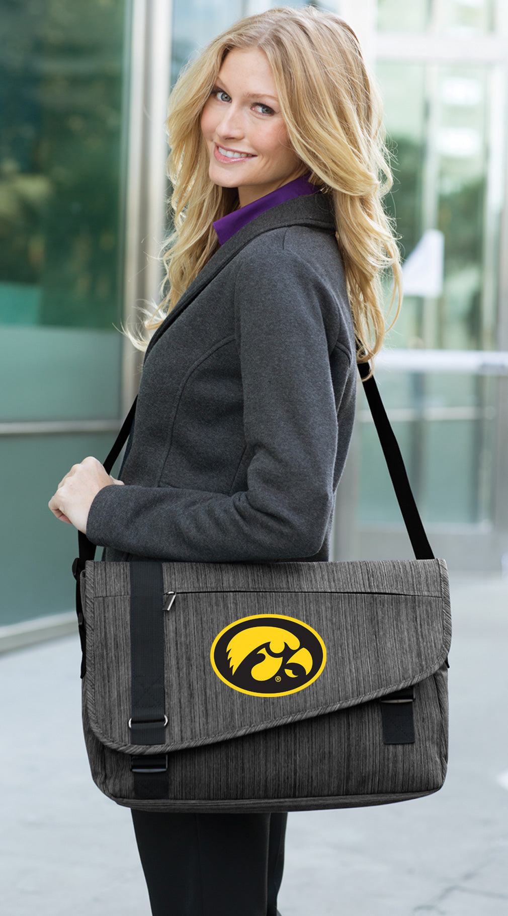 University of Iowa Laptop Bag Iowa Hawkeyes Messenger Bag Briefcase