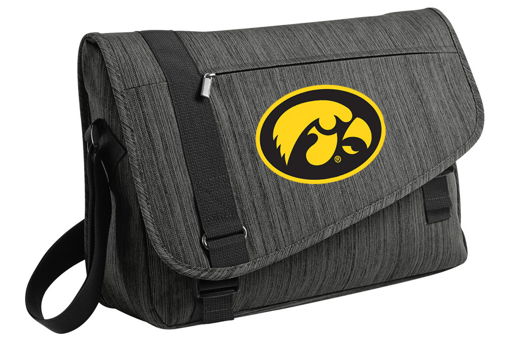 University of Iowa Messenger Bag Iowa Hawkeyes Travel Bag