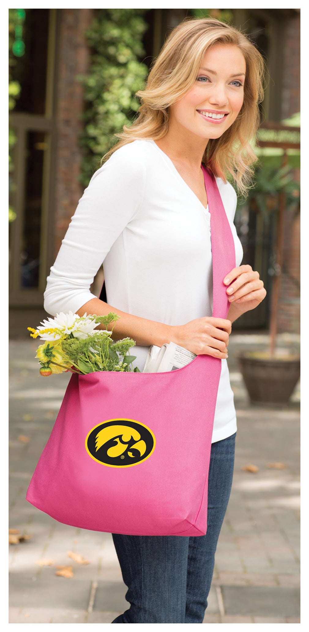 University of Iowa Cross Body Bag Iowa Hawkeyes Shoulder Tote Bag - Sling Style