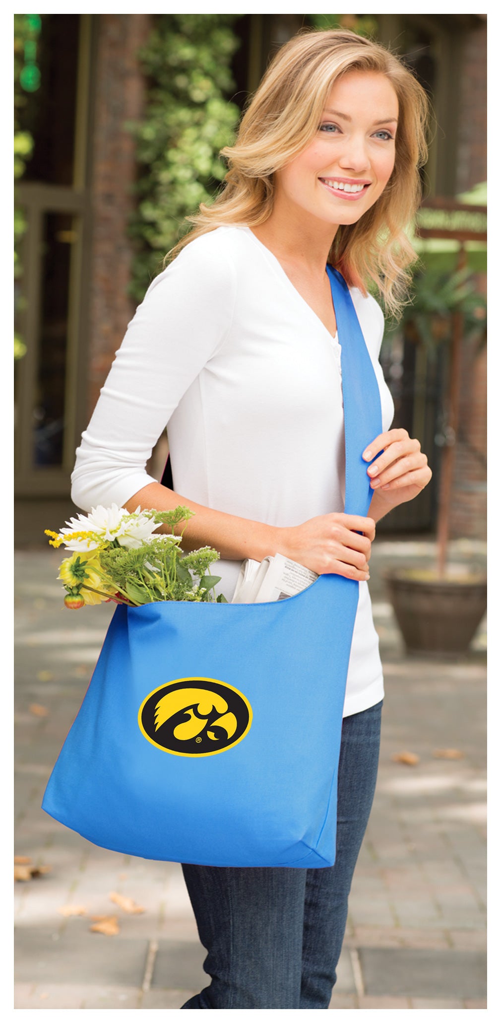 University of Iowa Cross Body Bag Iowa Hawkeyes Shoulder Tote Bag - Sling Style