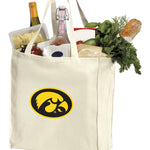 University of Iowa Grocery Shopping Bag Iowa Hawkeyes Reusable Cotton Bag